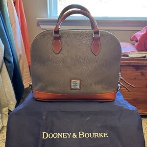 Dooney & Bourke  Gray and Tan Purse